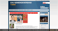 Desktop Screenshot of cdu-tamm.de