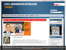 Tablet Screenshot of cdu-tamm.de